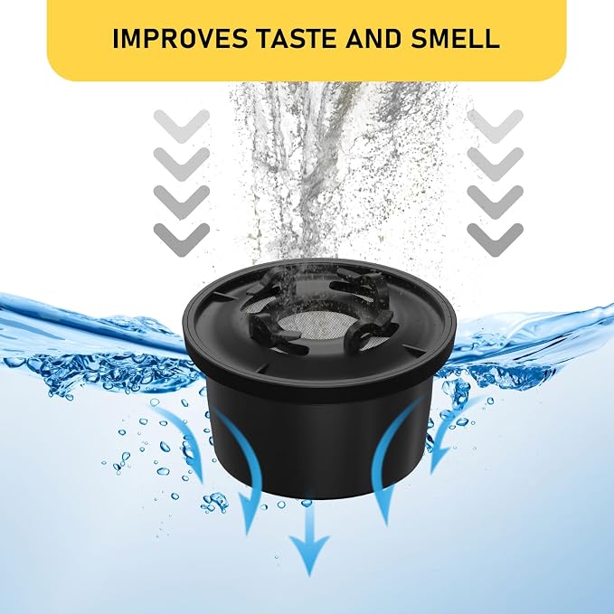 RO100ROPOT Remineralization Water Filters Replacement, Compatible with Bluevua RO100ROPOT and RO100ROPOT(UV) Systems, Alkaline for Reverse Osmosis Filter, Remineralize and Increase pH, 1 Pack