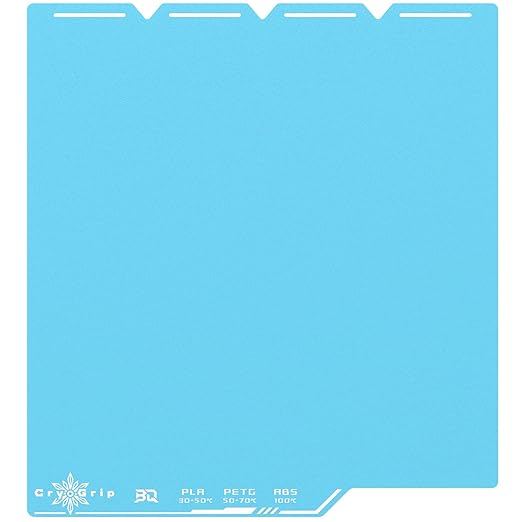 BIQU CryoGrip Pro Frostbite Cold Build Plate for Snap-Maker U1 3D Printer, Spring Steel Sheet, 276X301mm, Room Temperature Printing, Double-Sided