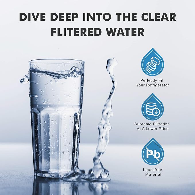 HX2019F-A HX2019FR-A Water Replacement, Compatible With Hisense HRM260N6TSE, HRFD560SW, HRCD585BW, HRFD634BW, HRCD650BW, HRCD586TBWB and Mora MRM260N6TSE, 2 Count