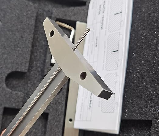 Digital Depth Caliper with Detachable Wide Jaw Bridge - 0-6"/150mm Stainless Steel Depth Gauge, 0.001" Precision, Extra-Large LCD Screen for Professionals, Machining & DIY Measurements