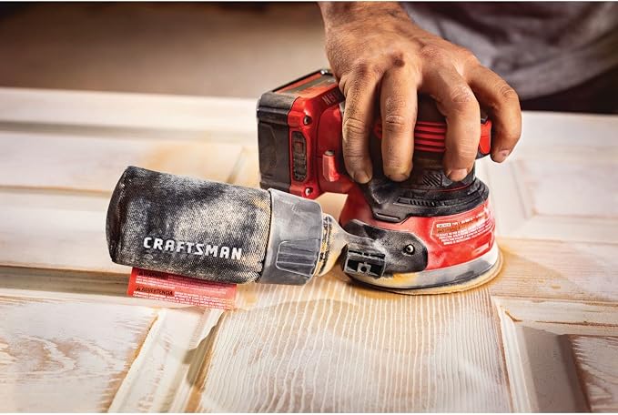 CRAFTSMAN V20 Orbital Sander, Cordless, 12,000 OPM, Bare Tool Only (CMCW220B)