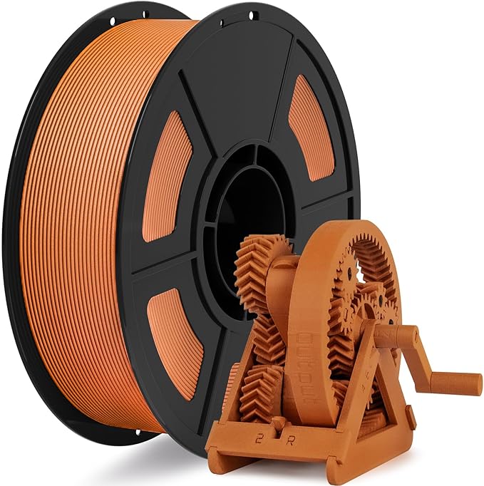 IEMAI Carbon Fiber PETG Filament 1.75mm Matte Orange 1KG, PETG-CF 3D Printer Filament with Dimensional Stability & Low Warpage, High Stiffness, Heat Resistant, Easy Print