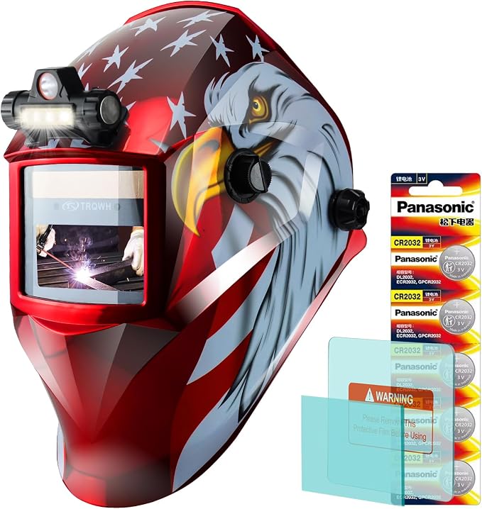 TRQWH Auto Darkening Welding Helmet & Welding Tools Backpack