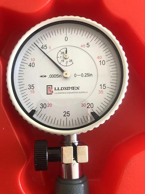 LLDSIMEX Dial Bore Gage Set, 0.7-1.5" Measuring Range, 0.0005" Graduation
