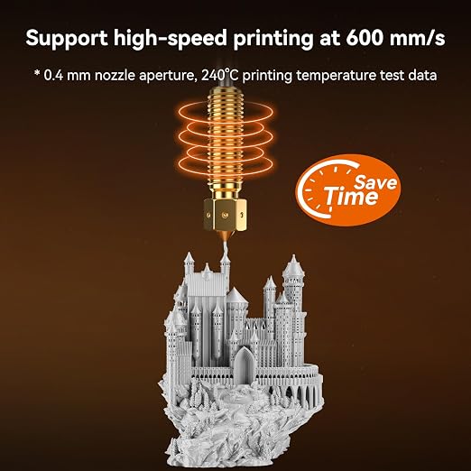 Creality K1C E3D Nozzle, Genuine K1 SE Brass 600mm/s High Flow Extruder Hotend Nozzles Assembly 0.4mm, 3D Printer Nozzle Replacement For Ender 3 V3 SE KE/Ender 3V3/Ender 3 V3 Plus/K1/K1 Max/K2 SE