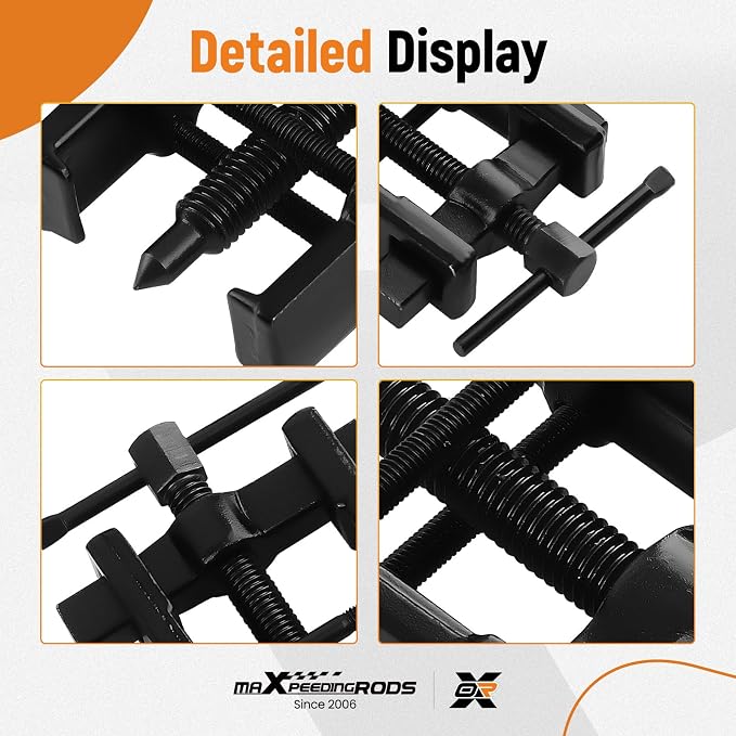 maXpeedingrods 2 Jaw Bearing Puller 2'' 3'' 4'' 6'', Adjustable Two Jaws Bearing Puller Tool, CRV Steel Bearing Gear Remover Separator Tool for Removing Bearings, Pulleys, Flywheels, 4PCS
