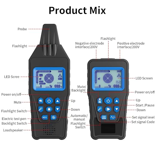 Underground Cable Tester & Circuit Breaker Finder – Professional Anti-Interference Wire Tracer for Buried Cable Locating & Broken Wire Detection