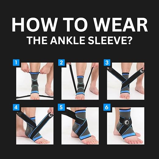 Koprez Plantar Fasciitis Sleeve - Plantar Fasciitis Relief, Plantar Fasciitis Socks, Ankle Compression Sleeve, Ankle Support for Women, Plantar Fasciitis Brace, Ankle Sleeve, Ankle Support Men