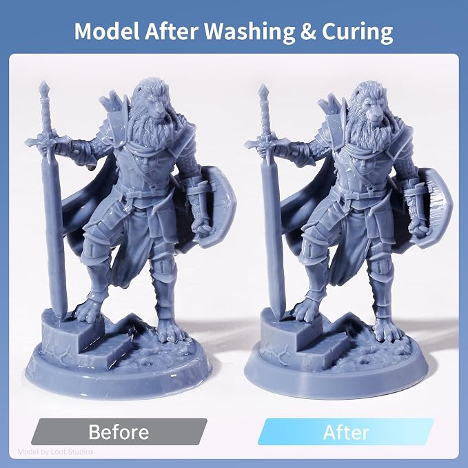 ANYCUBIC Wash & Cure Plus 3.0, Large Size Mono M5s LCD MSLA SLA 3D Printer, Powerful Curing Light, Improved IPA Usage, Cleaning Volume 8.97''x5.03''x10.23''