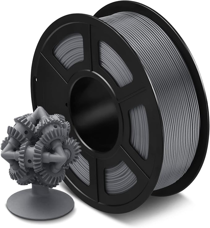 SUNLU 3D Printer ASA Filament 1.75mm, 1KG（Grey） | UV/Rain/Heat Resistant Tough 3D Printer Filament, Great for Printing Outdoor Functional Mechanical Parts, 1kg Spool (2.2lbs)