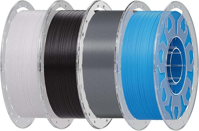 Creality PLA Filament 1.75mm, 3D Printer Filament Bundle, Enhanced Toughness No Warp, Accuracy ±0.03mm Printing for Most 3D Printers