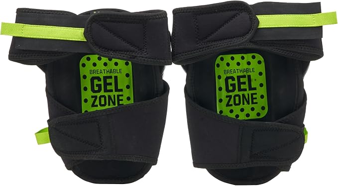 AWP Gel Pro Comfort Hinge Knee Pads | Dual Gel/Foam Padding + Comfort Hinge Design | Non-Marring Cap, Breathable Straps | Jobsite Knee Protection for Flooring, Construction & Landscaping