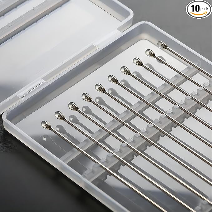 ESD Safe Sticky Gel Swabs (2.5mm/0.10") – Precision Cleaning for Camera Sensors, PCBs, Semiconductors & Delicate Electronics – Residue-Free, Scratch-Free(Transparent-10Packs, High Viscosity)