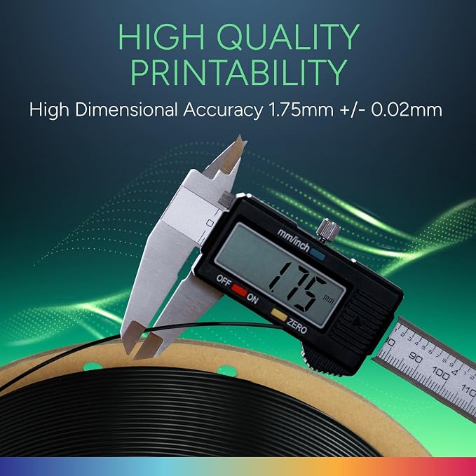 OVERTURE TPU Bundle Black*4 | High Elasticity & Durability Filament,4 Pack 1kg Spool(2.2lbs),Fit Most FDM Printer(Black*4)