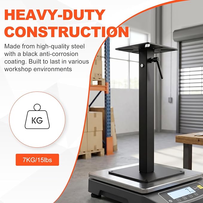 SPARKWHIZ Bench Grinder Stand Heavy-Duty, Adjustment Bench Grinder Mount Compatible with Most Bench Grinders and Vises