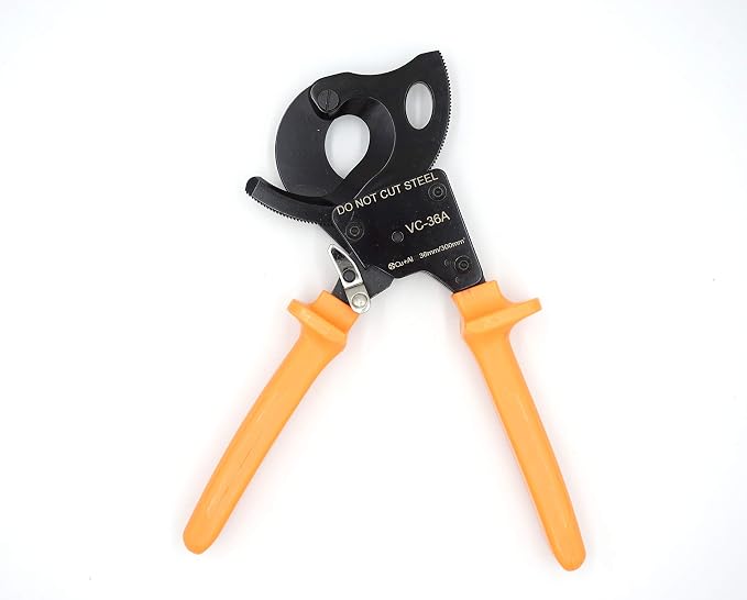 Ratchet Cable Cutters,Aluminum Copper Wire Cutters for Cutting electrical wire as Ratcheting Wire Cut Hand Tool (300mm2)