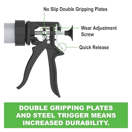 Albion Engineering Company B18S20 B-Line Manual Drive Sausage Caulking Gun, 20 oz, 18:1 Drive