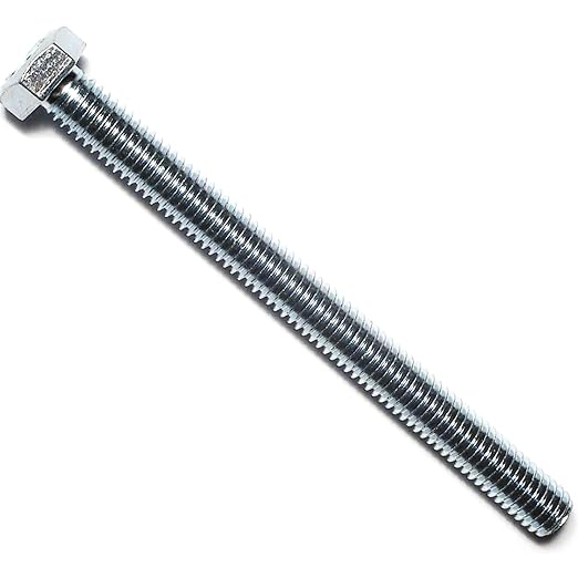 Hard to Find Fastener Tap Hex Bolts, Durable Corrosion-Resistant Steel Hex Head Bolt for Home Improvement, DIY, Construction, 3/8-16 x 4-1/2, Pack of 25