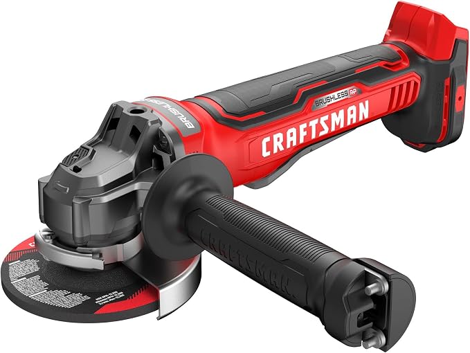 CRAFTSMAN V20 Cordless Angle Grinder, 4-1/2 inch, Bare Tool Only (CMCG451B)