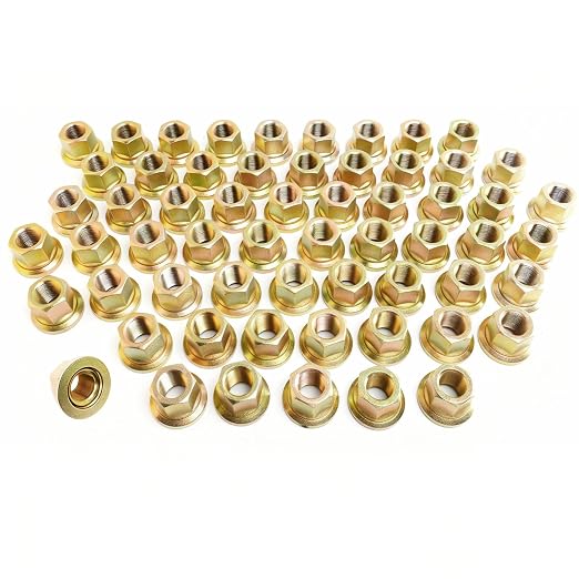 60PCS M22x1.5 Truck Wheel Nut, Hex:33mm, 30.48 mm Length, Fit for Heavy Duty Truck, Aluminum or Steel Wheels Installed on Semi Trucks