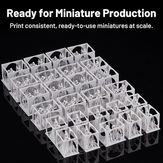 PAP10 3D Printer Resin, UltraPrint Production Precision with Smallest Detail and Higher Sharpness, Compatible with Reflex RS & RS Turbo & Reflex & Reflex Turbo & Reflex 2/Pro (Asy Grey, 1KG)