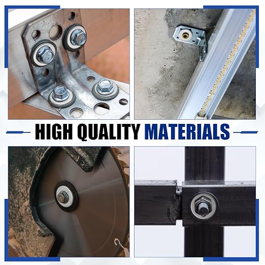 Yaocom 400 Pieces 1/4" x 1-1/4" Zinc Fender Washers Thickness 1mm Fender Washers for Wood and Wet Environment