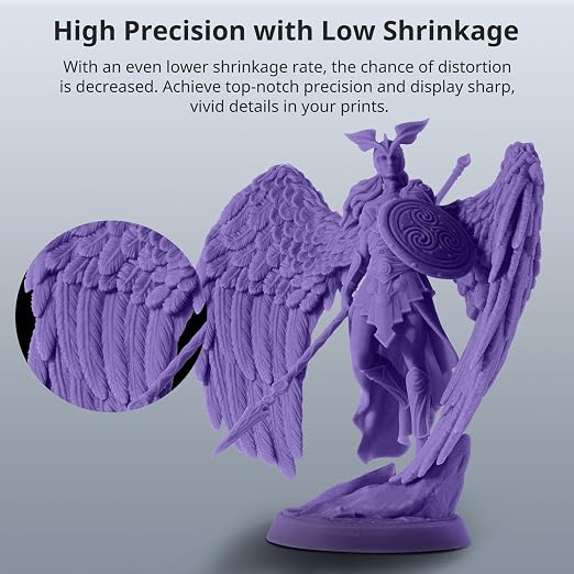 ANYCUBIC 3D Printer Resin, ABS-Like Resin Pro 2 with Enhanced Strength and Toughness, Performance far Superior to ABS-Like Resin, Low Odor, Wide Compatible for All Resin 3D Printers (Purple, 1kg)