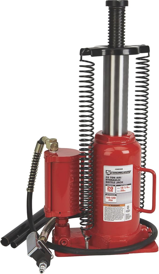 Strongway 20-Ton Air/Hydraulic Bottle Jack