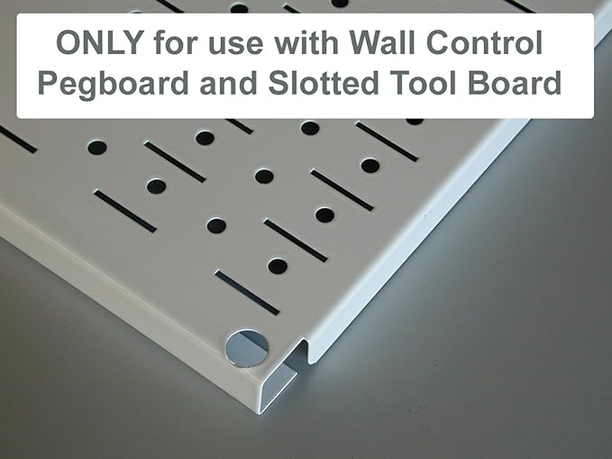 Wall Control KT-400-WRK R Slotted Tool Board Workstation Accessory Kit for Wall Control Pegboard Only, Red