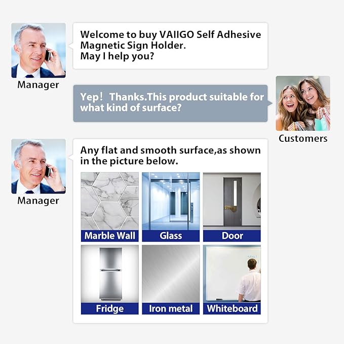 11"x 17" Self Adhesive Magnetic Sign Holder, Double Sided Window Magnetic Display Frame with Clear PVC and Strong Magnetic for Office/Store/Door/Glass/Refrigerator Display Frame(Black, 5Pack)