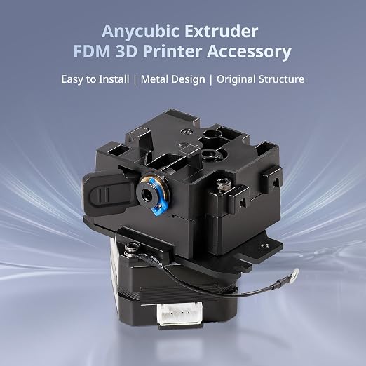 Anycubic Extruder, Genuine Metal-Designed, Easy Installation and Superior Durability, Compatible with Kobra 3 / Kobra 3 Combo/Kobra 3 V2 / Kobra 3 V2 Combo 3D Printers