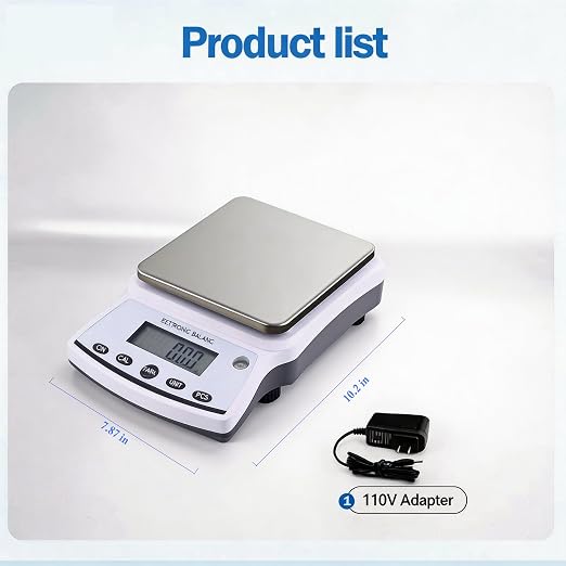 Lab Analytical Balance Scale 5000g x 0.01g High Precision Laboratory Analytical Scale – Lab Jewelry Scientific Use