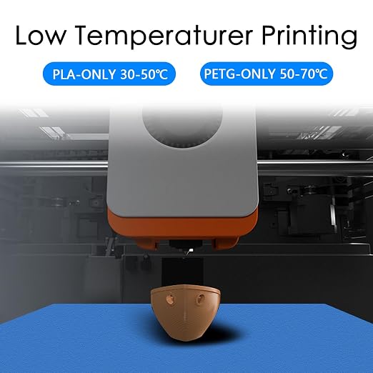 HzdaDeve Cool Plate for Kobra S1/Kobra X/Kobra 4 Low Temperature Cold Build Plate 264X276MM Double Sided Textured Board Sheet Bed PEI Platform for Anycubic 3D Printer (No Heating/No Glue)