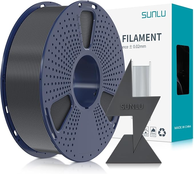 SUNLU High Speed PLA Filament 1.75mm, 1KG Grey | 30mm/s - 600mm/s Print Range, High Speed 3D Printer Filament, Fast Printing, Neatly Wound, Dimensional Accuracy +/- 0.02mm