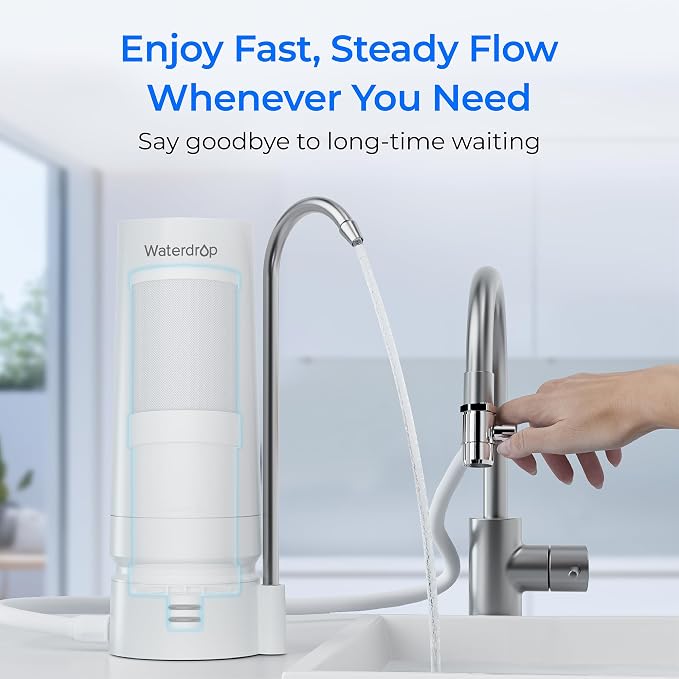 [Original] Waterdrop CFF-04 Ultra Filtration Water Filter Replacement for Waterdrop WD-CTF-07, Ultra Filtration Faucet System, Countertop Water Filter, Replacement Water Filters for Sink, 4000 Gallons