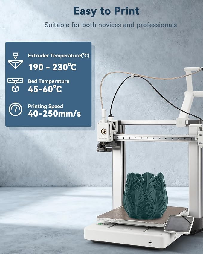 3DHoJor PLA Filament 1.75mm,3D Printer Filament,1kg Cardboard Spool (2.2lbs),Dimensional Accuracy +/- 0.03 mm,Odor Free, Clog Free, No Brittle Filaments, Fit Most 3D FDM Printer,Green