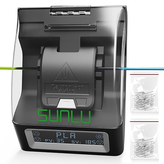Filament Connector, SUNLU Official Splicer with 400Pcs PTFE Sleeves for 3D Printer Filament 1.75mm, Compatible with PLA PETG TPU ABS PA Nylon