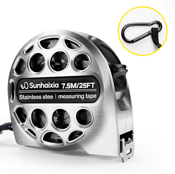 4-in-1 Laser Tape Measure with Laser Level Crosshairs |130ft/40m Laser Distance+16ft/5m AutoLock Tape |Backlit LCD Display (Ft/Inch/M/mm) |for DIY,Construction, Interior Design
