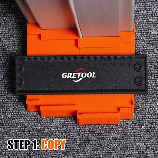 Contour Gauge (10 inches) Contour Tool with Adjustable Lock, Precise Shape replicator, Household Tool, Woodworking Tool, Christmas Gift (GTL-5)