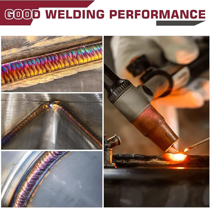 ARCCAPTAIN TIG Welding Tungsten Electrode 10-Pack 1/16"x 7"(White- 0.8% Zirconiated, WZR8/EWZr-0.8)