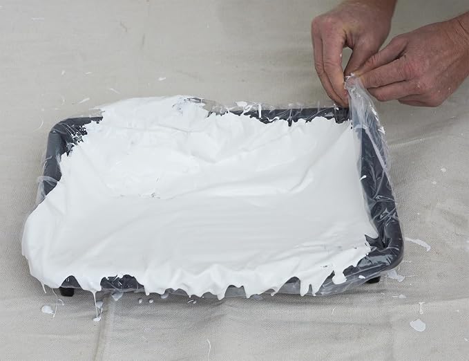 ROLLINGDOG 12" Paint Tray Liners - 5PC Roller Tray Liners Use with Paint Tray Easy to Clean Up and Change Paint Colours