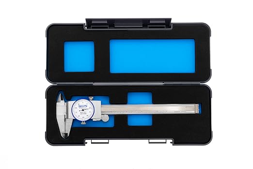 Fowler 52-008-706-0, Premium Dial Caliper With 0-6" Measuring Range (White)