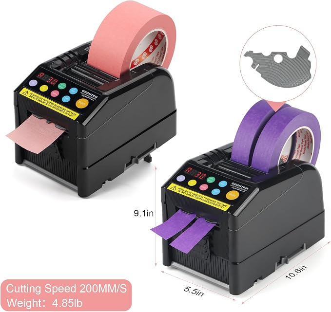 Upgraded Ribbon Cutting Machine, 999mm Max Cut Length,Automatic Tape Dispenser, Ideal for Businesses, Schools,Shipping, Gift Wrapping, Restaurants,Homes