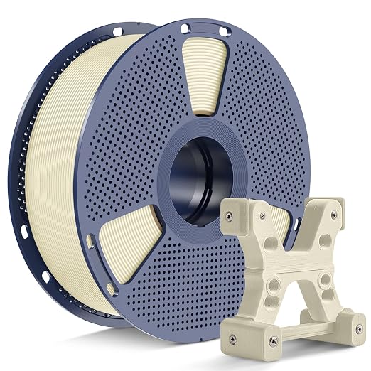 PETG Filament 1.75mm, Ultra Tough, Heat Optimized, Odorless, 1kg(2.2lbs) SUNLU PETG 3D Printer Filament, Dimensional Accuracy +/- 0.02mm, Bone White