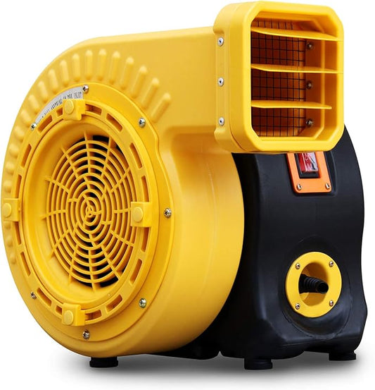 3HP Commercial Inflatable Bounce House Blower, 2150W Air Blower for Big Inflatable Paint Booth, Water Slides, Castle and Jump Slides, Portable and Powerful Fan Pump