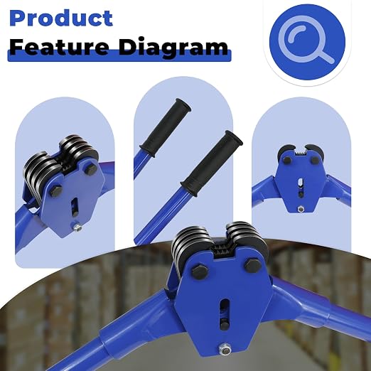 Strapping Sealer/Crimper for 3/4" Polypropylene (PP) Polyester Strapping Band Manual Banding Tool with 20.5" Extended Handle