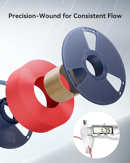 SUNLU PLA+2.0 Filament 1.75mm, Upgraded Tougher & Stronger PLA Plus for 3D Printers, Smooth & Neatly Wound, ±0.02mm Accuracy, 1KG Spool (2.2lbs), Lavender Purple