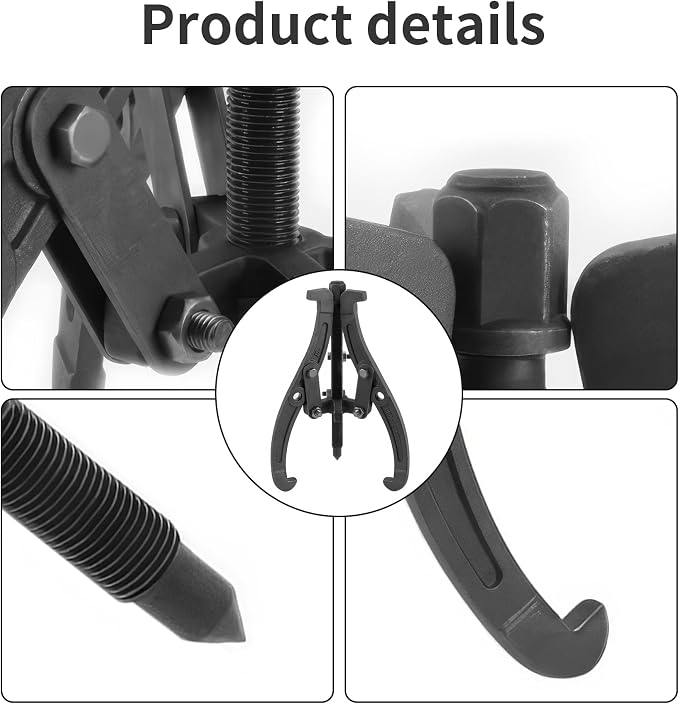 3 Jaw Puller 6in/150mm Universal Bearing Gear Pullers Heavy Duty Extractor Tool,High Carbon Steel Puller,Adjuestable Removal Kit Type for Bearings/Flywheels/Pulleys Remove