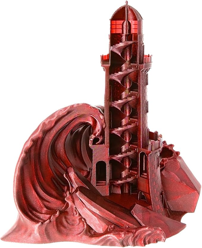 Prusament Premium PLA Galaxy Red 1.75mm 1kg 3D Printer Filament | PLA filament with ±0.02 mm precision, low warping, and reliable, tangle-free printing for beginners and professionals.