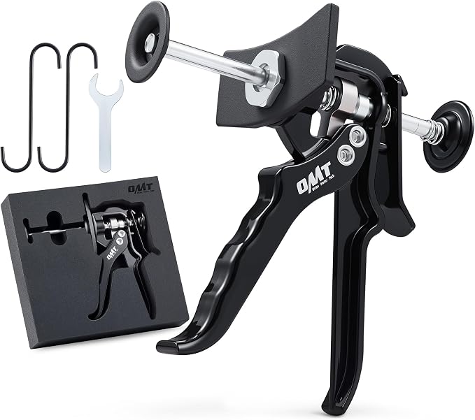 Orion Motor Tech Speedy Brake Caliper Compressor, Heavy Duty Single Dual Brake Piston Compressor Tool for Brake Pad Replacement, Disc Brake Caliper Tool Compatible with Most Cars & Trucks, Black